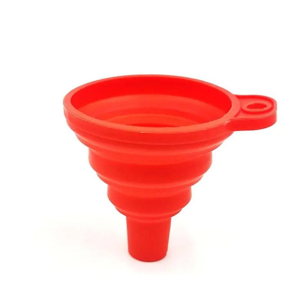 Household Telescopic Mini Folding Funnel For Kitchen Packaging High Temperature Resistant Silicone 9