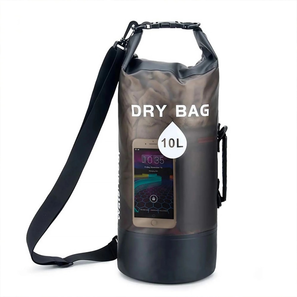 Waterproof PVC Dry Bag Backpack With Drawstring Beach Swimming Sack For Travel Camping Hiking Surf 6