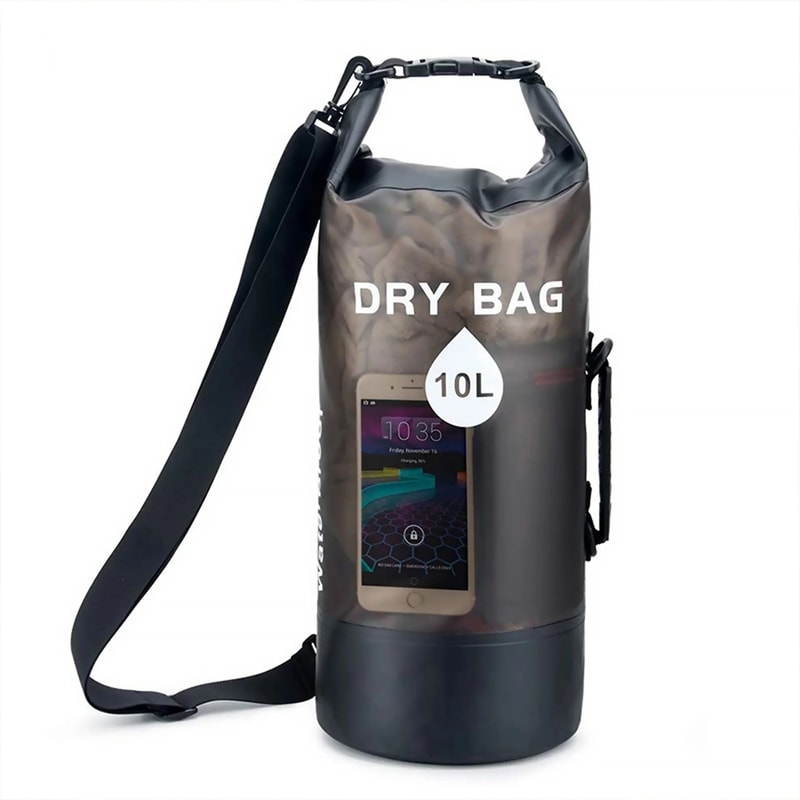 Waterproof PVC Dry Bag Backpack With Drawstring Beach Swimming Sack For Travel Camping Hiking Surf 6