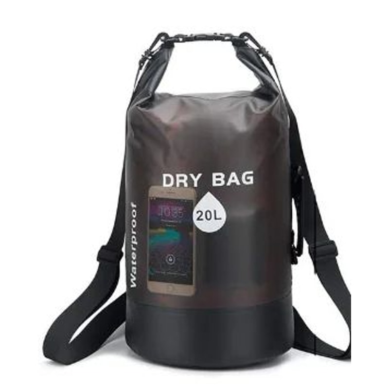 Waterproof PVC Dry Bag Backpack With Drawstring Beach Swimming Sack For Travel Camping Hiking Surf 8