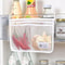 Dual Compartment Fridge Hanging Organizer Mesh Storage Bag Space Saving Fruit Snack Bin With Clea 0