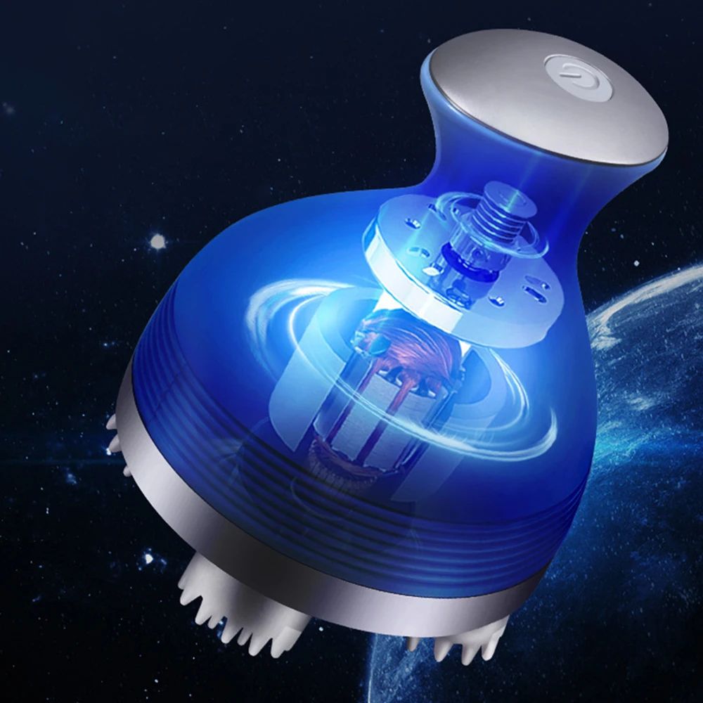 Cordless Electric Scalp Massager With Kneading Handheld Head Scratcher Massager 4 Massage Nodes Fo 3