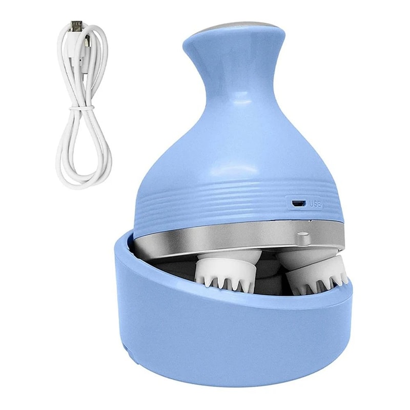 Cordless Electric Scalp Massager With Kneading Handheld Head Scratcher Massager 4 Massage Nodes Fo 6