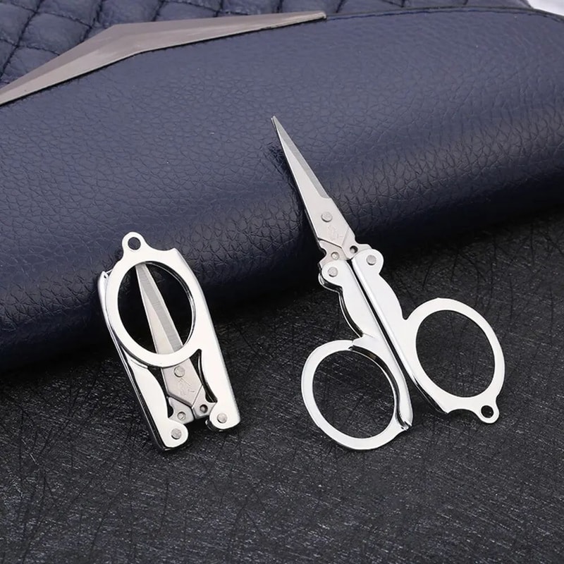 Stainless Steel Folding Pocket Scissors Mini Multifunction Small Thread Cutter For Sewing Nails Tr 2