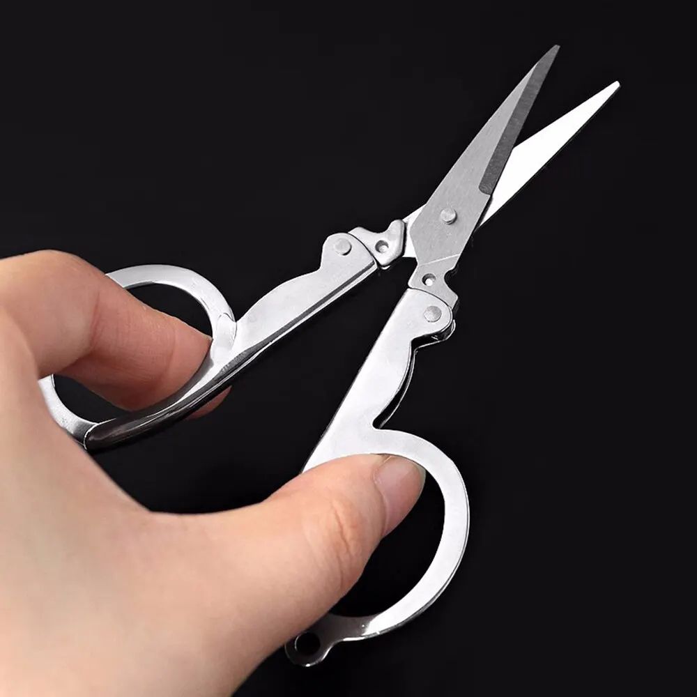 Stainless Steel Folding Pocket Scissors Mini Multifunction Small Thread Cutter For Sewing Nails Tr 3
