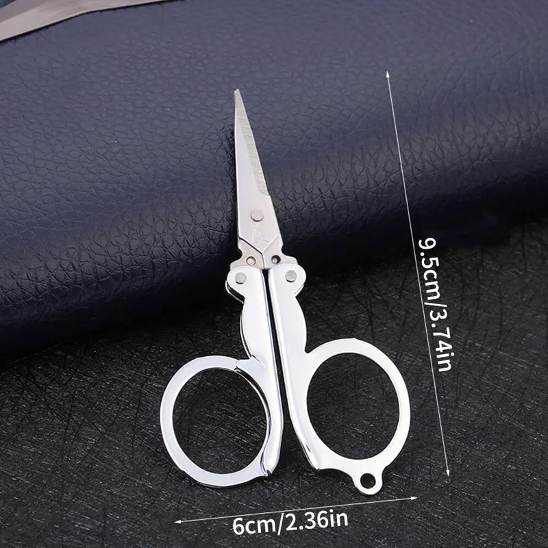 Stainless Steel Folding Pocket Scissors Mini Multifunction Small Thread Cutter For Sewing Nails Tr 4