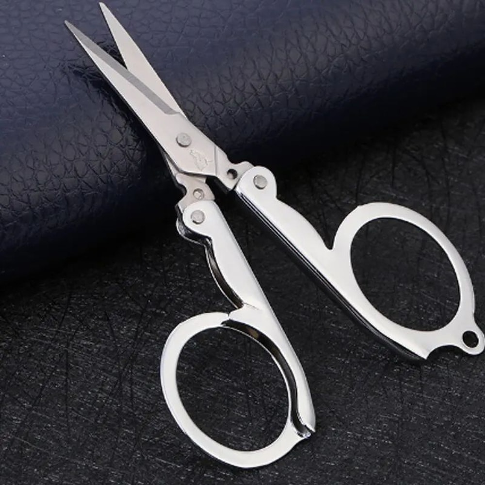 Stainless Steel Folding Pocket Scissors Mini Multifunction Small Thread Cutter For Sewing Nails Tr 6