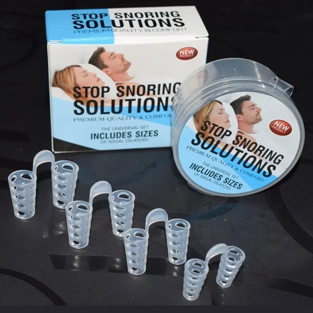 AntiSnoring Silicone Nasal Dilator Set Easy Breathing Sleep Aid Inserts For Snoring Relief 4 Sizes 3