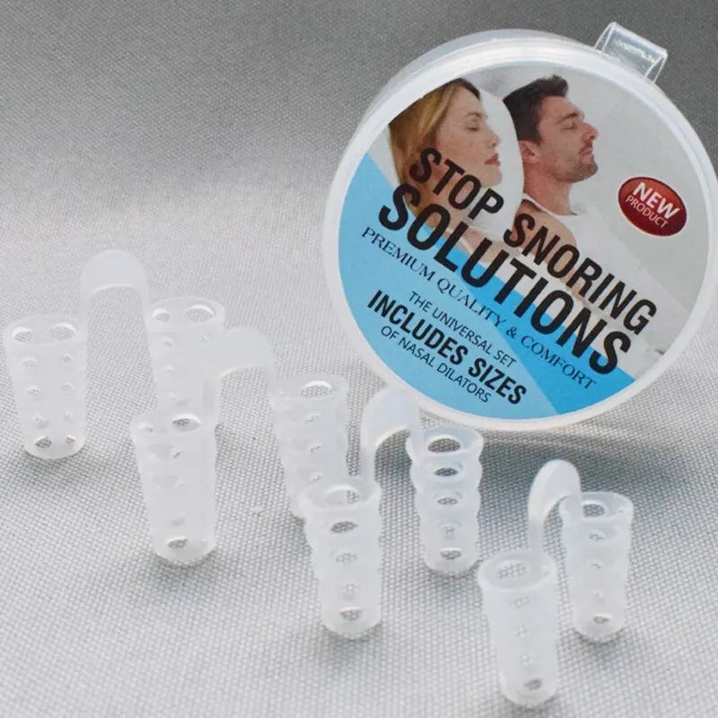 AntiSnoring Silicone Nasal Dilator Set Easy Breathing Sleep Aid Inserts For Snoring Relief 4 Sizes 4