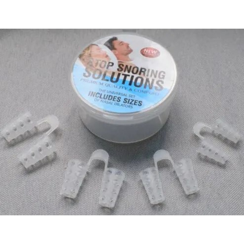 AntiSnoring Silicone Nasal Dilator Set Easy Breathing Sleep Aid Inserts For Snoring Relief 4 Sizes 6