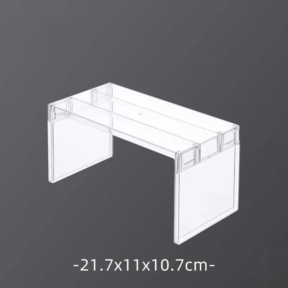 Detachable Transparent Refrigerator Storage Rack NoDrill Partition Shelf Organizer For Kitchen Fri 5