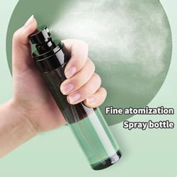 portable ultra fine mist spray bottle set | travel refillable cosmetic moisturizing atomizer for toner & perfume