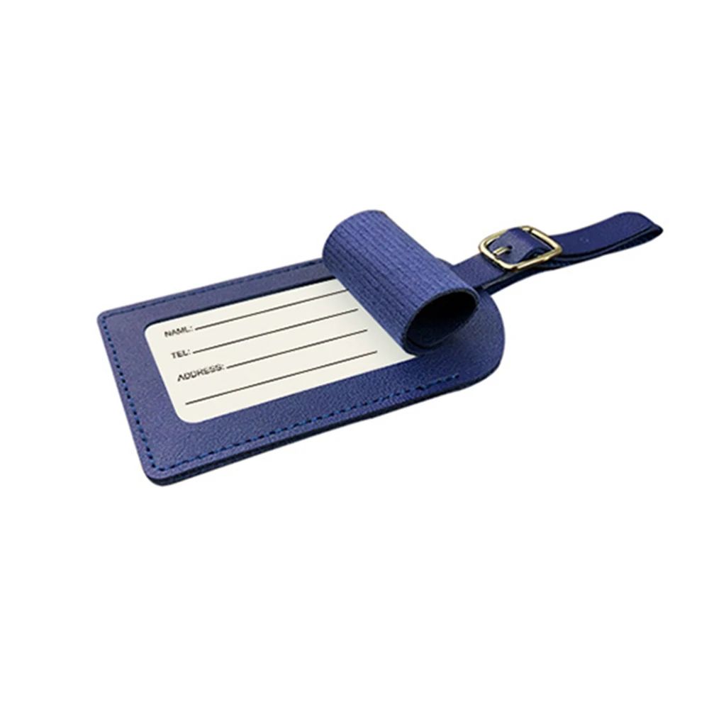 Hot Stamping PU Leather Travel Luggage Tag Passport Cover Set Thickened Handbag ID Label For Styl 3