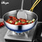 316 Stainless Steel Nonstick Honeycomb Frying Pan Wok Induction Gas Stove Compatible Steak Saucep 2