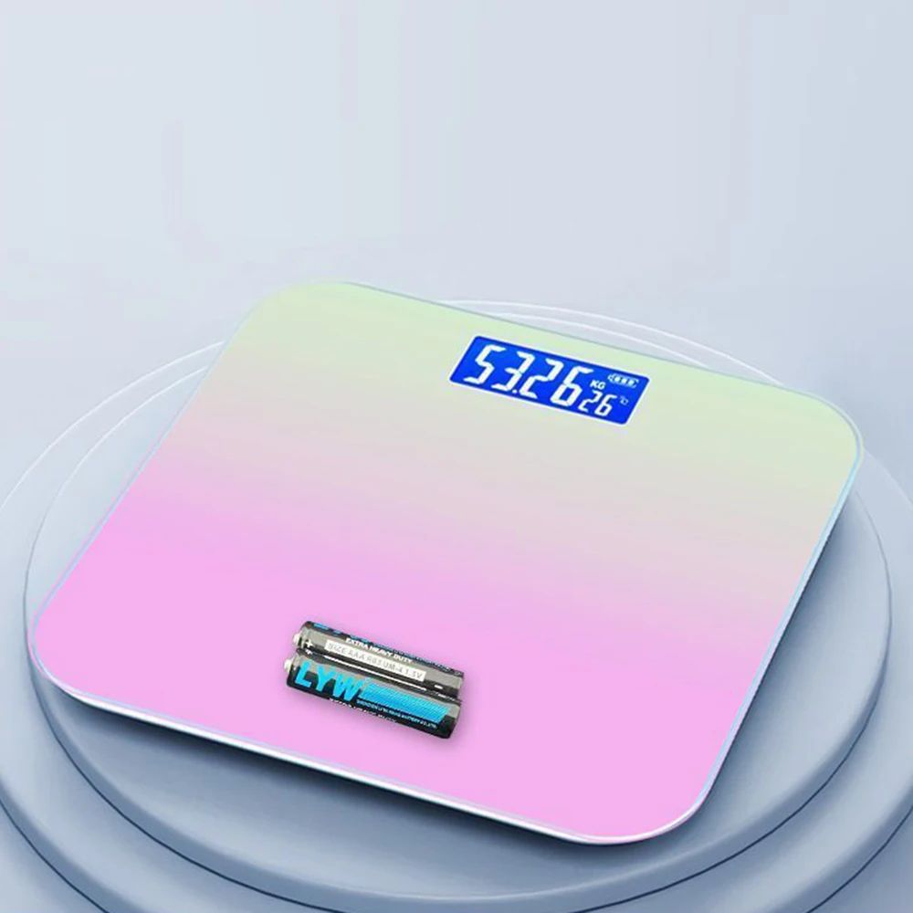 Intelligent Digital Bathroom Scale With LCD Display Temperature Sensor HighStrength Weight Manage 4