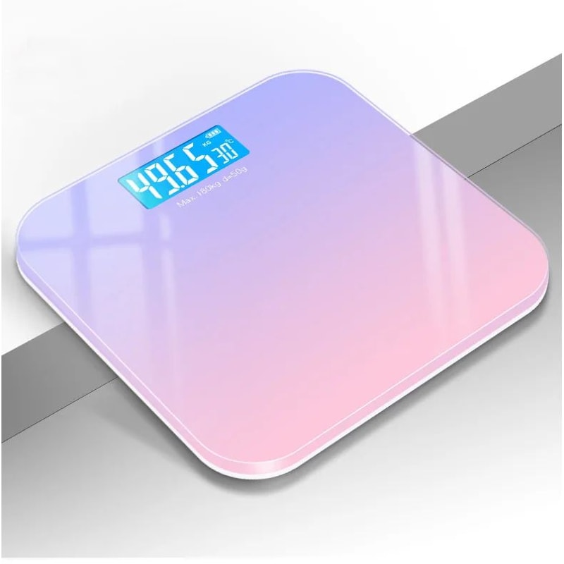 Intelligent Digital Bathroom Scale With LCD Display Temperature Sensor HighStrength Weight Manage 9