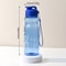 Portable Sports Water Bottle With AntiDrop Rope Flip Cover OneClick Open Transparent Outdoor Drin 5