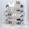7Tier Aluminum Alloy Shoe Rack Organizer MultiLayer DustProof Entryway Storage Shelf For Dormitory 5
