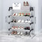 7Tier Aluminum Alloy Shoe Rack Organizer MultiLayer DustProof Entryway Storage Shelf For Dormitory 5