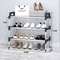 7Tier Aluminum Alloy Shoe Rack Organizer MultiLayer DustProof Entryway Storage Shelf For Dormitory 6