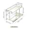 Metal 2Tier Desktop Storage Rack Organizer Cup Coffee Mug Holder Shelf For Bathroom Cosmetics And 4