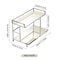 Metal 2Tier Desktop Storage Rack Organizer Cup Coffee Mug Holder Shelf For Bathroom Cosmetics And 4