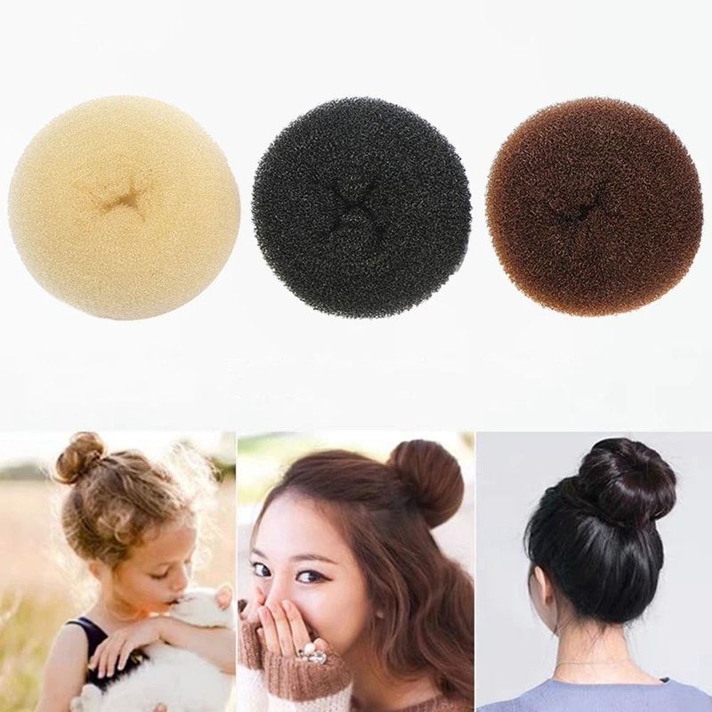 Korean Style Big Ring Hair Curler Headband Fluffy Volume Curling Tool For Women Easy Heatless Hair 3