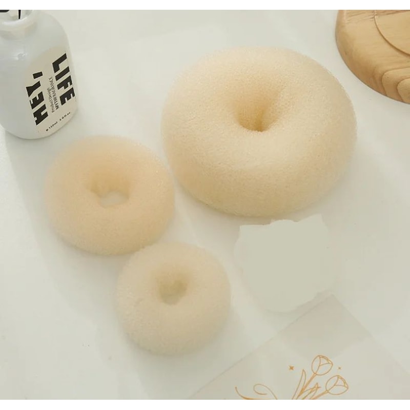 Korean Style Big Ring Hair Curler Headband Fluffy Volume Curling Tool For Women Easy Heatless Hair 6