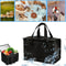 Large Capacity Insulated Lunch Bag 4060L Foldable Zipper Thermal Cooler Tote For Picnic Camping F 0