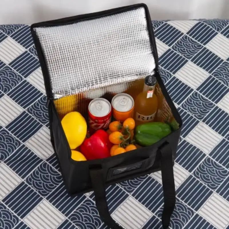 Large Capacity Insulated Lunch Bag 4060L Foldable Zipper Thermal Cooler Tote For Picnic Camping F 3