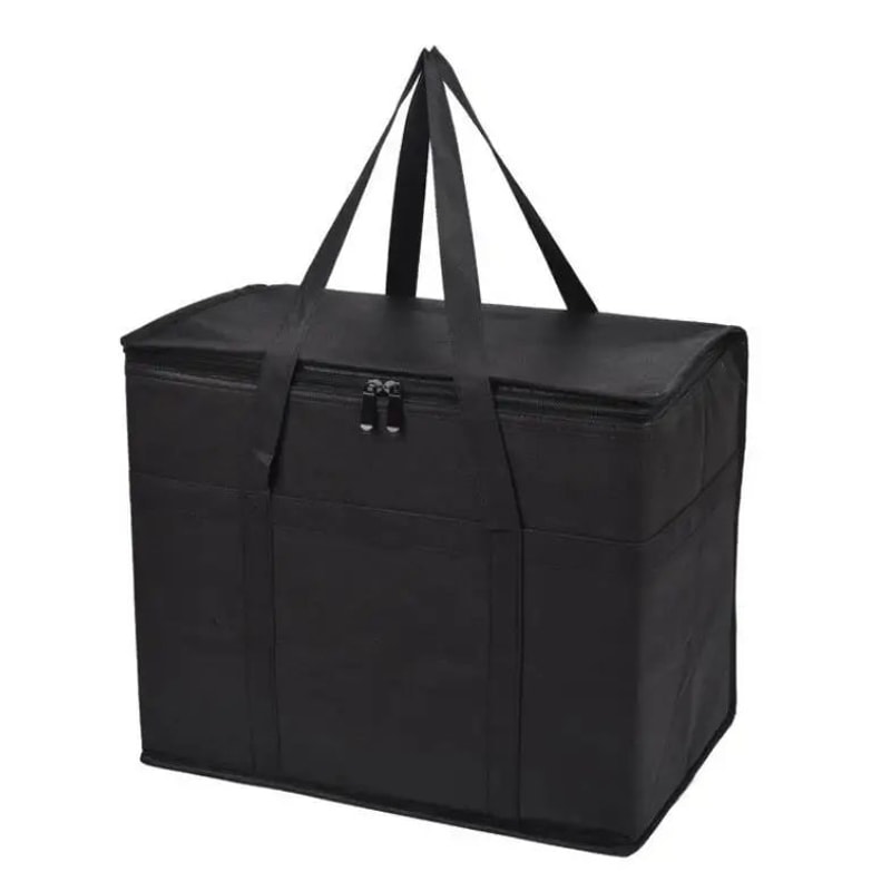 Large Capacity Insulated Lunch Bag 4060L Foldable Zipper Thermal Cooler Tote For Picnic Camping F 6
