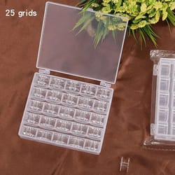 clear plastic sewing machine bobbins with storage box 25 pcs | bottom thread spool set for brother janome home sewing