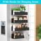 Magnetic Refrigerator Spice Rack Organizer NoDrill Side Mount Adjustable Kitchen Storage Shelf Wit 1