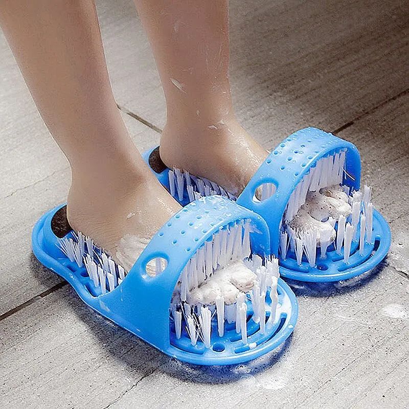 Foot Scrub Massage Slippers With Pumice Stone Suction Cup Foot Washing Brush For Dead Skin Removal 0