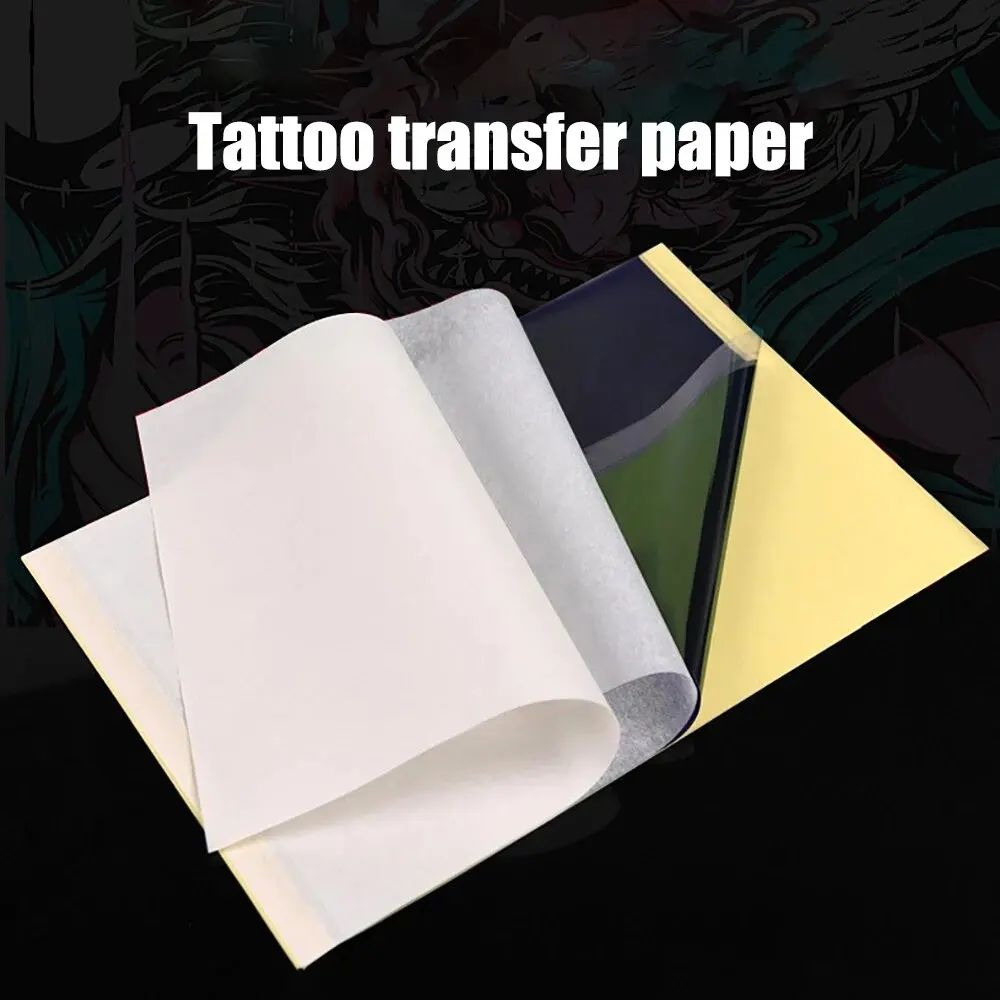A4 Tattoo Transfer Paper Carbon Thermal Stencil Sheets Tattoo Tracing Copy Paper Supplies Pack 510 3