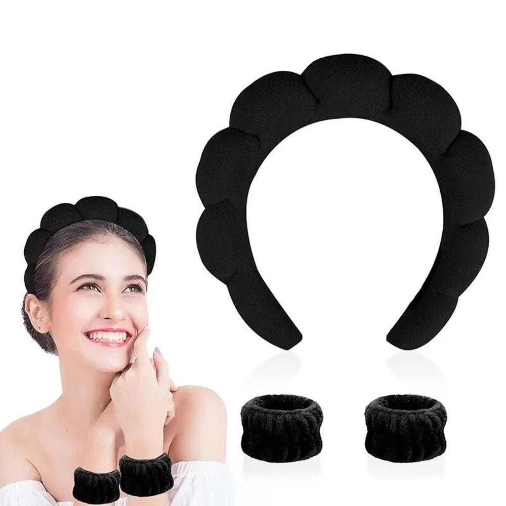 Soft Cloud Spa Headband For Washing Face Makeup Removal Bubble Hair Band For Shower Skincare And B 6