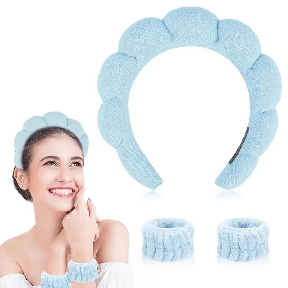 Soft Cloud Spa Headband For Washing Face Makeup Removal Bubble Hair Band For Shower Skincare And B 7