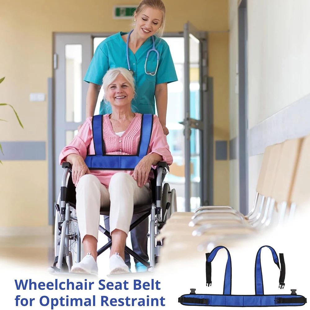Breathable Wheelchair Safety Waist Belt AntiFall Restraint Strap For Elderly Support Nursing Care F 2