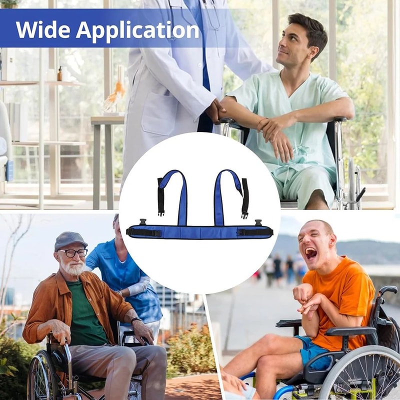 Breathable Wheelchair Safety Waist Belt AntiFall Restraint Strap For Elderly Support Nursing Care F 4