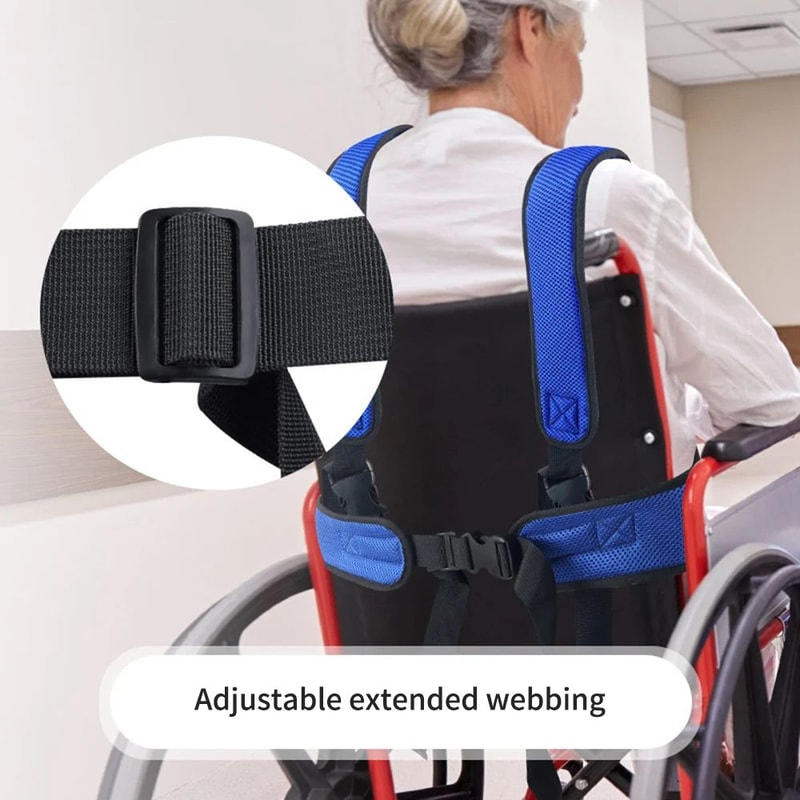 Breathable Wheelchair Safety Waist Belt AntiFall Restraint Strap For Elderly Support Nursing Care F 5