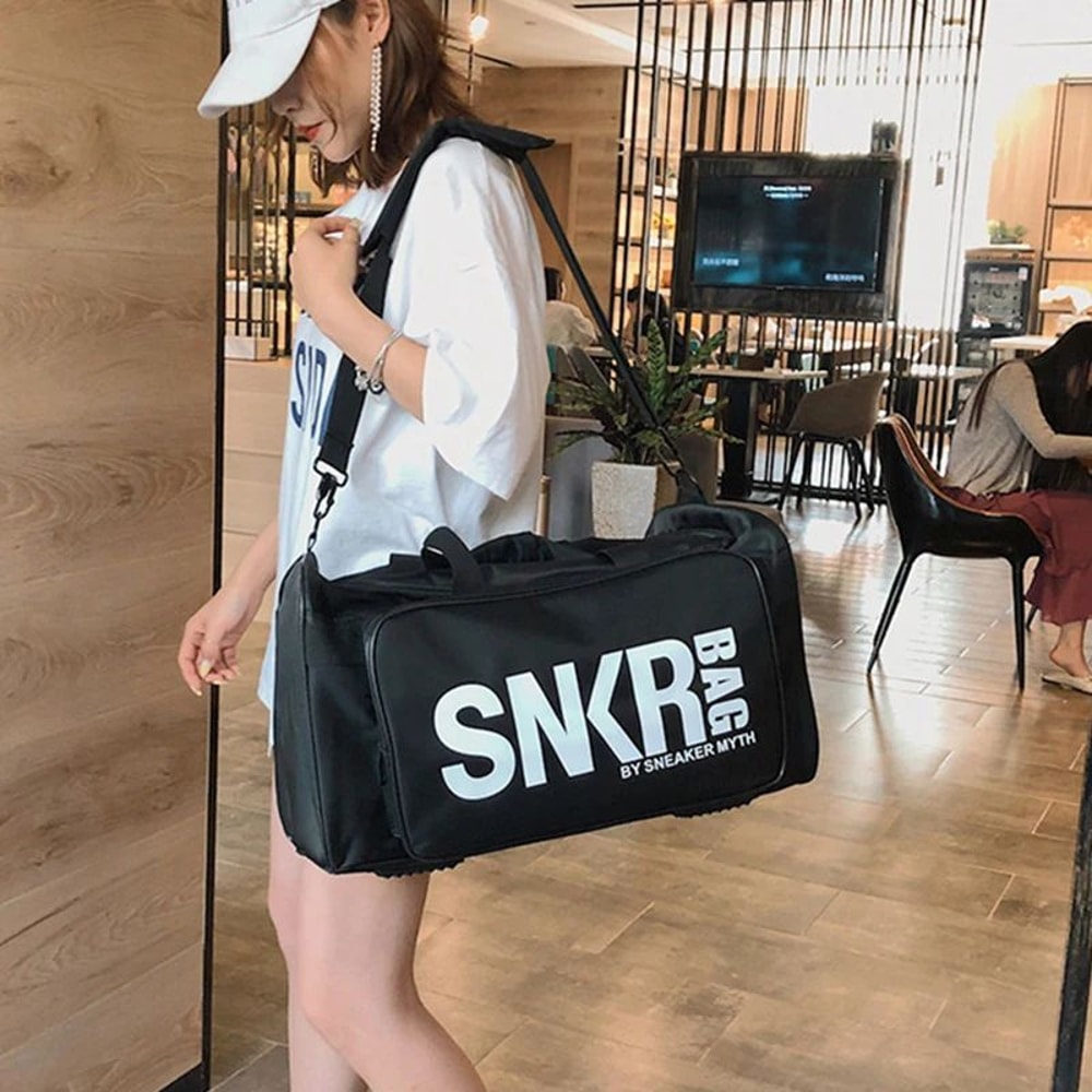 Large Capacity Sports Travel Gym Bag With Shoe Compartment Ball Racket Storage Multifunction Cloth 3