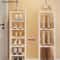 Stackable MultiLevel Shoe Organizer Shelf For Wall Or Corner Adjustable SpaceSaving Shoe Rack Cabin 0
