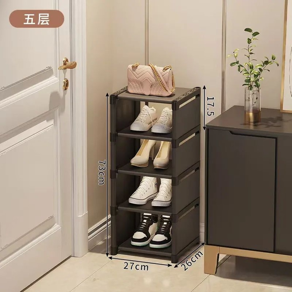Stackable MultiLevel Shoe Organizer Shelf For Wall Or Corner Adjustable SpaceSaving Shoe Rack Cabin 6
