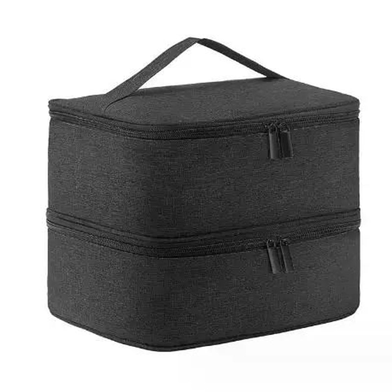 Double Layer Nail Polish Storage Bag 30Compartment Portable Cosmetic Organizer For Nail Tools Essen 6