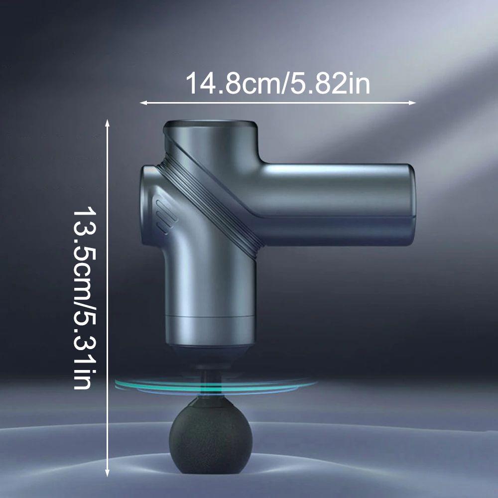 Mini Deep Tissue Massage Gun Percussion Massager With 6 Speeds 4 Heads For Athletes Muscle Recover 5