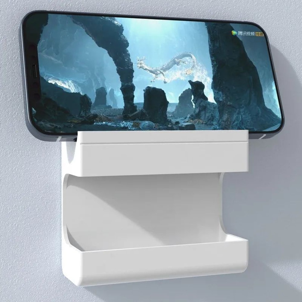 WallMounted Remote Control Holder Phone Organizer MultiFunctional Storage Rack For Home Bedroom Of 3