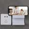 WallMounted Remote Control Holder Phone Organizer MultiFunctional Storage Rack For Home Bedroom Of 4