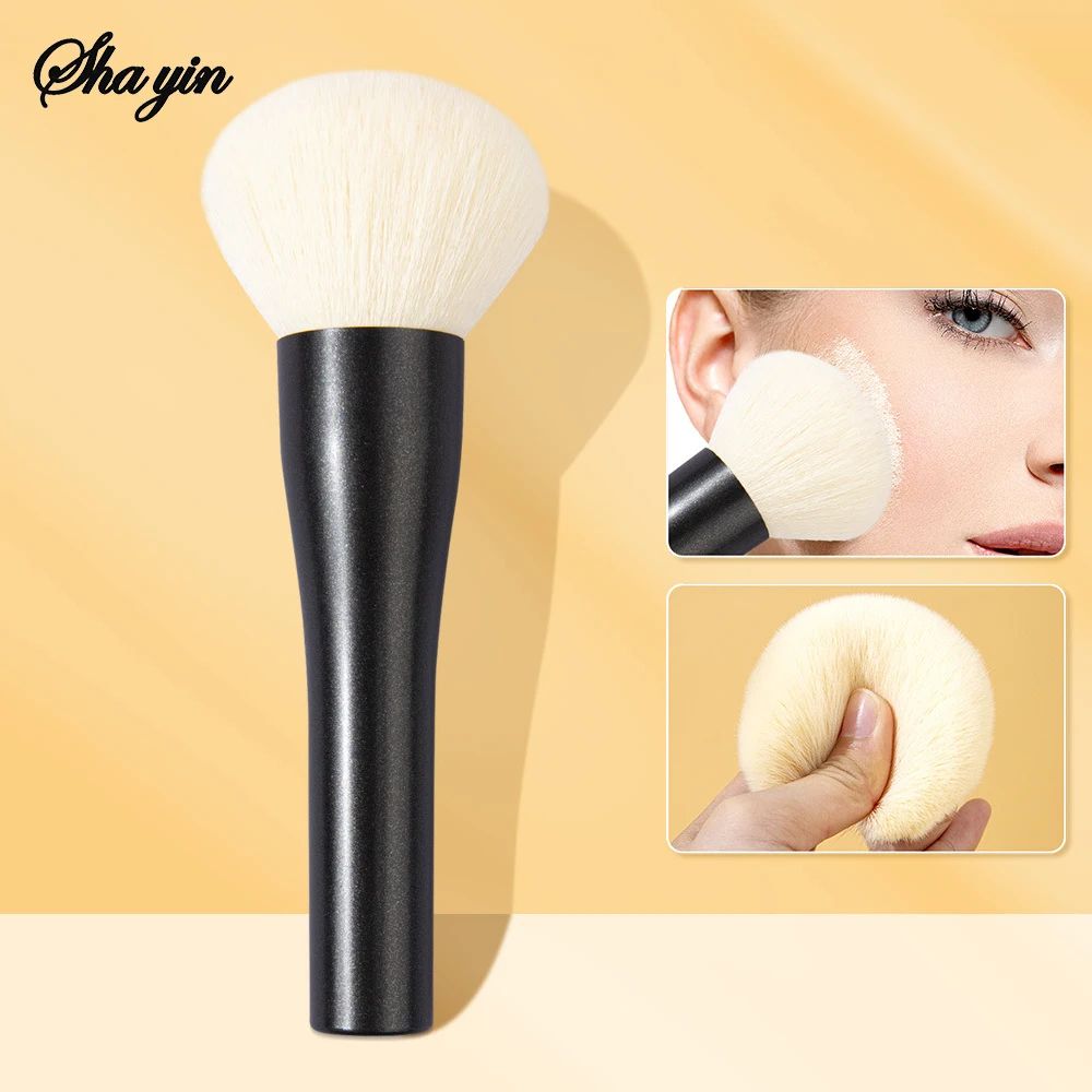 Professional Large Powder Makeup Brush For Flawless Traceless Blending Soft Concealer Beauty Tool F