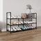 3Tier Wide Metal Shoe Rack Organizer With Dustproof Fabric Shelves For Closet Entryway Dorm Small 1