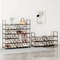 3Tier Wide Metal Shoe Rack Organizer With Dustproof Fabric Shelves For Closet Entryway Dorm Small 2